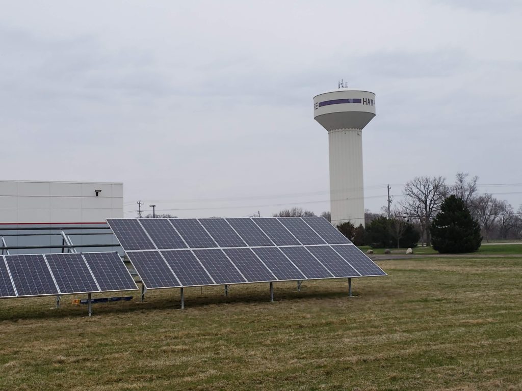 install ground mount solar array