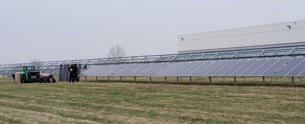 installing solar panel modules